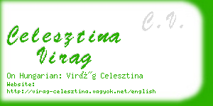 celesztina virag business card